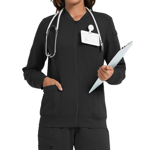 Chaqueta de Uniforme Médico Quirúrgico Antiarrugas para Mujer con Logotipo Personalizado, Uniforme de Doctora - Product Image 6