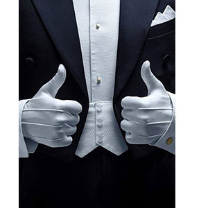 Guantes Masónicos de Alta Calidad 100% Algodón, Guantes Deportivos de Esquí con Logotipo Masónico Bordado Personalizado, MOQ 50 Pares - Product Image 3
