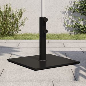 Base Cuadrada para Sombrilla de Patio de Acero Negro de 37.5 lb para Muebles y Decoración de Exteriores - Product Image 1
