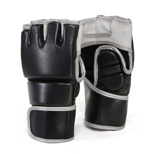 ถุงมือ MMA แบบครึ่งนิ้วสำหรับฝึกซ้อม ปรับสายรัดข้อมือได้ แห้งเร็ว หนังแท้ สำหรับชกมวย ขายส่ง รับผลิตตามแบบ - Product Image 3