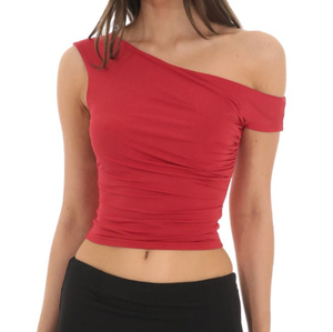 GRACE COLLECTION T-shirt en molleton vert pour femme, col rond, manches courtes, coupe décontractée, séchage rapide, coupe courte, toutes saisons, 220g - Product Image 2