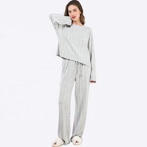 Ropa de Dormir de Lujo para Mujer, Transpirable, Suave, Informal, Ecológica, 100% Algodón, con Logotipo Frontal, Precio al por Mayor - Product Image 1