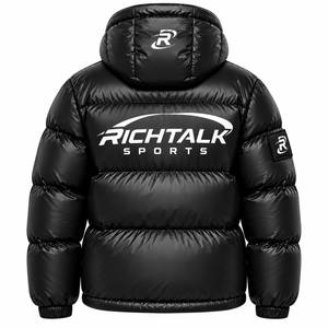 New Style <b>Men</b> Puffer Jacket Front Stand Collar Winter Soft Warm Fabric Comfortable Durable Material Breathable Eco-Friendly - Product Image 2
