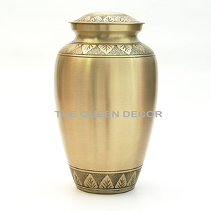 Hermosas Urnas de Cremación de Latón Sólido, Grandes, Decorativas, para Cenizas Humanas, para Hombres y Mujeres Adultos - Product Image 3