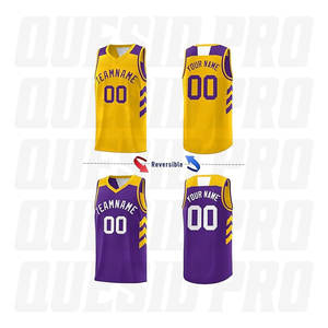 Último Diseño de Camiseta de Baloncesto Sublimada, Uniforme de Baloncesto Personalizado de Los Ángeles, Ropa Deportiva - Product Image 2