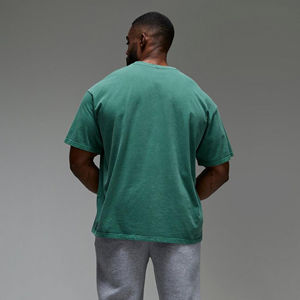 Camisetas de Hombre Personalizadas OEM en Varios Colores, Transpirables, 100% Algodón, Corte Holgado, Estilo Hip Hop, Antiarrugas - Product Image 6