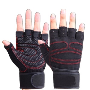 Gants de fitness en cuir pour la musculation, ajustables, demi-doigts, haute qualité, vente en gros, prix raisonnables - Product Image 2