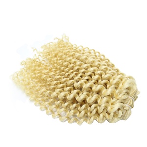 Extensiones de Cabello virgen de 6 a 32 pulgadas, extensiones largas y onduladas, 100 de cabello humano, color doble, Rubio 60 - Product Image 1