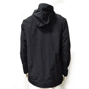 Nouvelle veste coupe-vent streetwear à col montant, personnalisable avec logo, pour homme, noire, à demi-zip, pour l'extérieur - Product Image 2