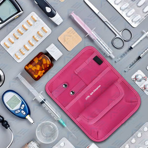 Medical Care Kit Bandage Scissors and Emergency Supplies Hot Pink <b>Nurse</b> Organizer <b>Bag</b> Pouch for Accessories Tool Case - Product Image 6