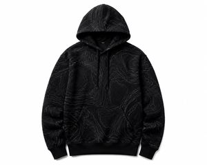 Men's Hooded Sweatshirt Sublimation Print Pocket Casual Regular Fit Autumn Knitted French Terry 100% Cotton <b>Raglan</b> Sleeve - Product Image 2