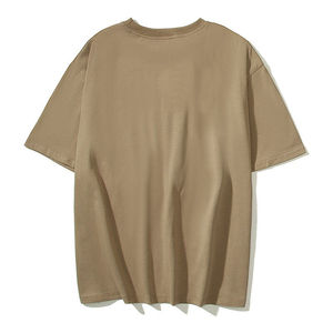 Camiseta Negra Extra Grande para Hombre, Manga Corta, Cuello Redondo, Informal, de Punto, Color Sólido, Diseño Liso - Product Image 4