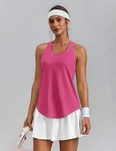 Camiseta sin Mangas Casual para Mujer, Tejido Elástico de Spandex/Poliéster, Ecológica, de Secado Rápido, Transpirable, Top Básico de Verano - Product Image 2