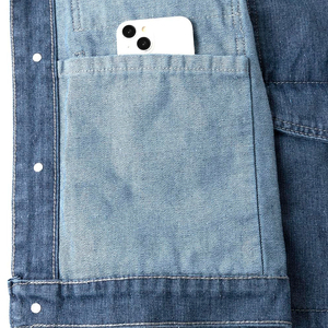 Men's Summer Vintage Streetwear Blue Denim <b>Vest</b> Jacket Breathable Quick Dry Casual Button Turn-down Collar Sleeveless - Product Image 6