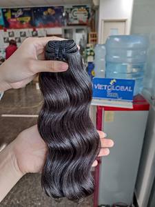 Doble dibujado Super doble dibujado Extensión de cabello de onda natural Doble trama Cabello crudo Extensión vietnamita Precio al por mayor Cabello humano - Product Image 4