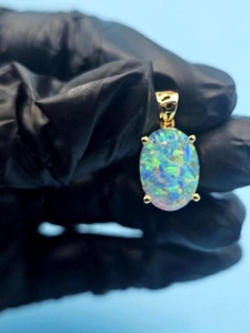 จี้เพชรโมอิสซาไนต์ทรงกลมเจียระไนแบบบริลเลียนท์  ประดับเงินแท้ 925 ชุบทอง  หรูหรา เหมาะสำหรับงานปาร์ตี้  สำหรับผู้หญิง  ประจำเดือนตุลาคม - Product Image 5