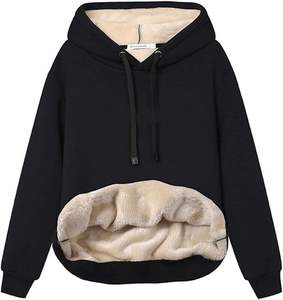 Última moda mujer Sudadera con capucha pulóver manga larga en blanco Casual venta al por mayor 100% algodón precio barato alta calidad diseño personalizado - Product Image 2