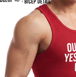 Débardeur de sport pour homme, col rond, 100 % polyester, respirant, coupe légère, imprimé, pour tenue décontractée - Product Image 4
