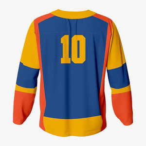 Jersey de Hockey sobre Hielo de Malla de Poliéster de la Mejor Calidad, Estilo Casual Personalizado, Ropa Deportiva Sublimada, Jersey de Hockey sobre Hielo de Manga Larga - Product Image 6