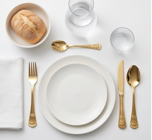 Finest <b>Gold</b> Plated Stainless Steel Tea <b>Spoon</b> With Long Handle Mirror Polish Modern Luxury Design Durable Tableware - Product Image 3