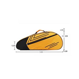 Breathable Professional Tennis Bag Manufacturer Large Capacity Racket Tennis Bag Shoe Compartment Comfortable <b>Adjustable</b> <b>Strap</b> - Product Image 1