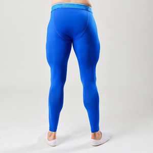 Pantalon de compression pour hommes personnalisé en gros, vente chaude – Impression de logo personnalisé, course à pied et gym, séchage rapide, respirant, sport - Product Image 4