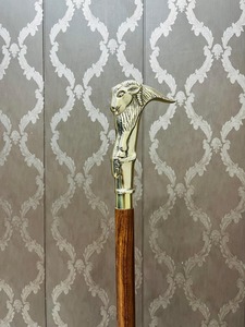 Bastón de Paseo Multifuncional Vintage con Mango de Cabra y Madera de Palisandro, con Detalles en Latón, para el Día de San Valentín - Decoración para Colgar en la Pared - Product Image 6