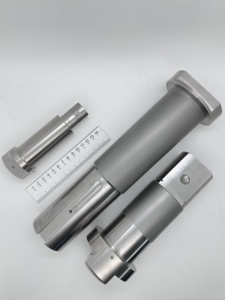 Eje de transmisión con chavetero de acero resistente al agua de mar, mecanizado CNC de alta precisión personalizado, tratamiento de superficie de pasivación del eje con brida - Product Image 2