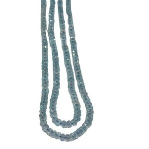 Cuentas facetadas de aguamarina azul natural de alta calidad, transparentes, talladas en cristal, de Madagascar, para la fabricación de joyas. - Product Image 6