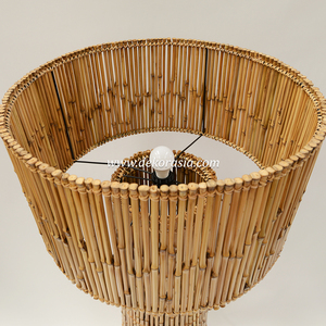 Sena Natural Bamboo <b>Standing</b> Lamp Handmade Floor Lamp for Living Room Bedroom Hotel Interior Lighting Decor - Product Image 4