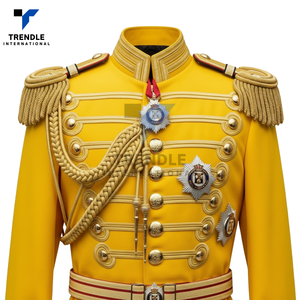 Manteau d'uniforme de cérémonie sur mesure avec cordons décoratifs et épaulettes, respirant, durable, unisexe, pour adulte, vente en gros - Product Image 5