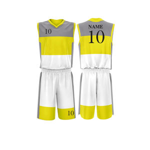 Ensemble d'uniformes de basketball personnalisés imprimés en gros – Maillots et shorts à impression numérique pour équipes, clubs, adultes – Anti-bactérien, séchage rapide - Product Image 4