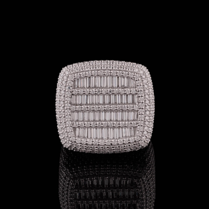 Premium Hip Hop <b>Eternity</b> Band <b>Ring</b> 925 Sterling <b>Silver</b> Moissanite Diamond Jewelry for Men Women Wedding Fashion Wear - Product Image 2