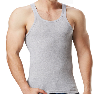 OEM Wholesale High Quality <b>Men</b> Sports Tank Top Custom Muscle Fitness Custom Print Vest <b>Men's</b> <b>Black</b> Tank Top - Product Image 1
