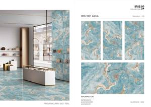 Azulejos de porcelana de lujo para interiores, superficie Iris, 60x120cm, 600x1200mm, tamaño 24x48, para decoración moderna de paredes y suelos. - Product Image 2