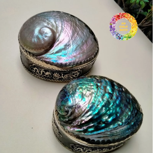 Natural Abalone Shell Eco-Friendly Polished Jewelry <b>Box</b> Angel Theme Vintage Shape <b>Trinket</b> Storage Wedding Home Business 99 GOLD - Product Image 6