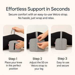 Wholesale Custom Memory Foam Legs <b>Knee</b> <b>Pillow</b> <b>for</b> Bed <b>Sleeping</b> Side Sleepers Hip Lower Back Sciatica Pain Relief Washable - Product Image 5