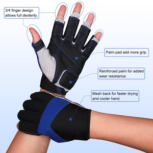 Gants de navigation unisexes antidérapants, respirants, pour sports nautiques, kayak, avec design personnalisé et protection de la paume - Product Image 2