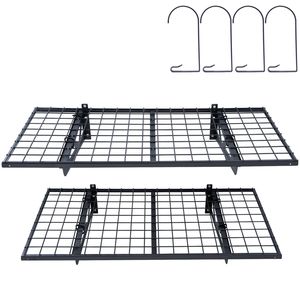 Set di 2 Scaffali da Garage Resistenti 4 x 2 Piedi (Capacità di Carico 502 Libbre) - Montaggio a Parete Robusto e Durevole - Product Image 1