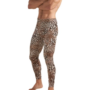 New Factory Out Leopard Fabric Printed Gym Pant Legging 100% Performance Polyester Gym Pant For Speed Box Jump - Product Image 1