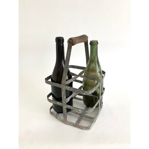 Antique Metal Wine <b>Rack</b> For 6 Bottles Home Furniture <b>Display</b> Stand Iron Bottle Holder Handmade Iron Wine <b>Racks</b> - Product Image 2