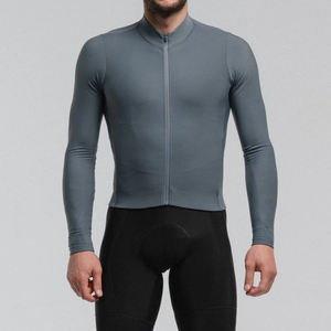 Jersey de Ciclismo Sublimado Deportivo de Manga Larga con Logotipo Personalizado, Resistente al Viento, de Secado Rápido, Antibacteriano, de Alta Calidad y Bajo Precio - Product Image 1