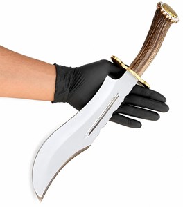 Cuchillo utilitario Drop Point con hoja de acero de Damasco y mango de madera, para supervivencia al aire libre, hoja recta, DIY, OEM - Product Image 4