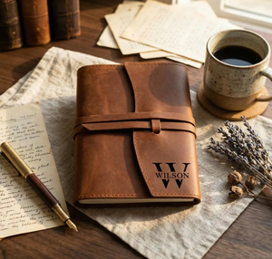 Diario de Cuero Personalizado, Cuaderno Grabado Recargable, Regalo Corporativo Personalizado, Regalo de Agradecimiento para Empleados, Regalo Empresarial - Product Image 5