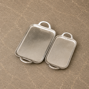 Bandeja Rectangular de Aluminio Premium con Textura Tipográfica en Relieve, Diseño de Asa Ornamentada, Plato Elegante para Servir en el Hogar - Product Image 6