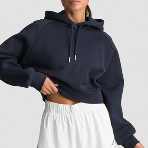 Sudadera con Capucha de Invierno 2025 para Mujer, Estilo Urbano, Tejida, con Logotipo Personalizado Impreso, Transpirable, Ecológica, de Poliéster/Algodón - Product Image 1