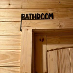 CIFbuy Decorazione per porta del bagno, decorazione per angoli, decorazione per la casa, cartello per porta del bagno, regalo di inaugurazione, targhette per porta - Product Image 6