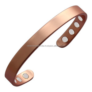 Bracelets en cuivre de qualité supérieure, faits à la main, de luxe, pour un soulagement efficace des douleurs articulaires, de l'arthrite - Product Image 3