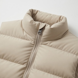 Custom Light Weight Woolen Formal Gilet Puffer Vest Breathable Windproof Winter Down <b>Padded</b> Sleeveless Jacket for Men - Product Image 4