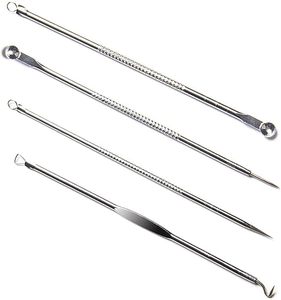 Extracteur de points noirs et de comédons en acier inoxydable professionnel de haute qualité – Outil de suppression des boutons et points blancs - Product Image 1